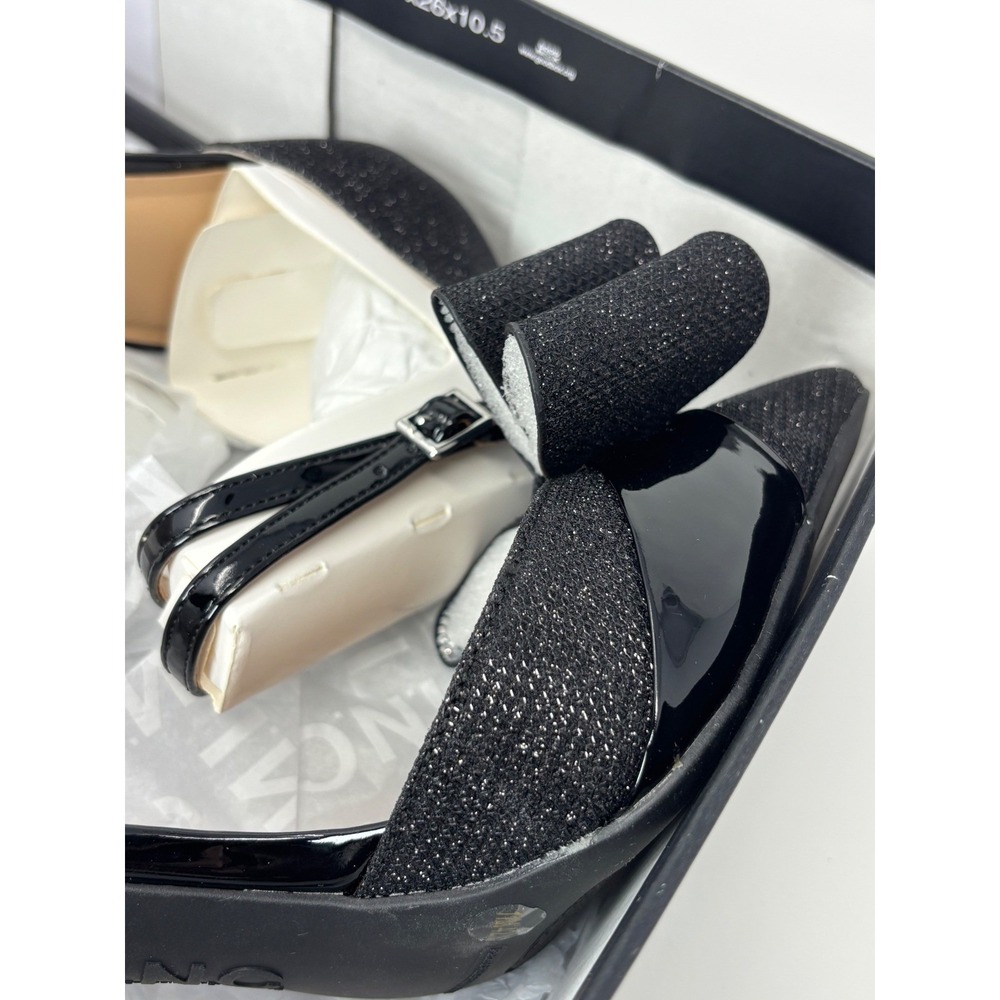 INC International Concepts Womens Saori Bow‎ Ankle-strap Black 4" - Picture 15 of 16